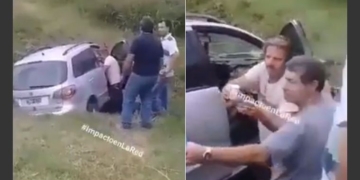 Facundo Arana pasaba por la región, vio un choque y se vistió de héroe