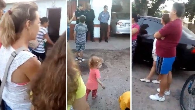 Oliveros: vecinos se manifestaron en reclamo por seguridad