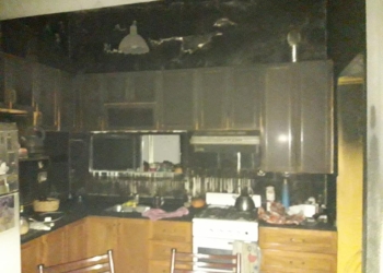 Susto de madrugada: se incendió una casa en Serodino