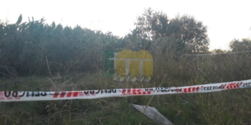 Macabro: hallaron restos óseos frente al cementerio de Oliveros