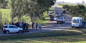 Timbúes: un joven fracturado tras chocar con un auto