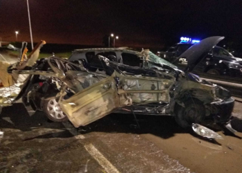 Impactante accidente en autopista: un hombre permanecía grave