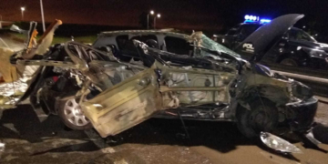 Impactante accidente en autopista: un hombre permanecía grave