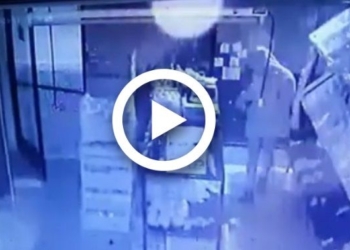 Así robaban en un local en pleno centro de Oliveros