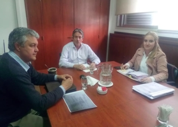 Garibay y Marconcini se reunieron para avanzar con el proyecto de ripiado en San Genaro