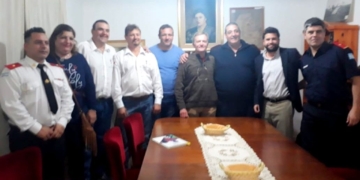 La Comisión de Bomberos de Maciel recibió a autoridades para asesoramiento