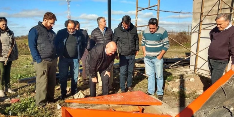 El Ministro de Medio Ambiente llegó a San Genaro por el proyecto Girsu