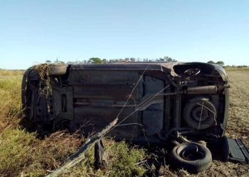 Volcó el cantante de Los Lirios entre Monje y Barrancas