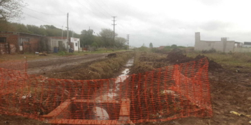 Totoras: importante obra e inversión por entubamiento pluvial