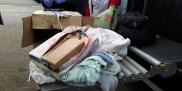 Una pasajera viajaba por autopista con 5 kilos de marihuana