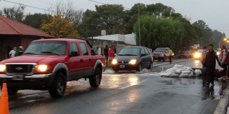 Desvío en Ruta 11 por el temporal en la región