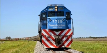 Por primera vez en la historia, llegó a Timbúes un tren con 100 vagones