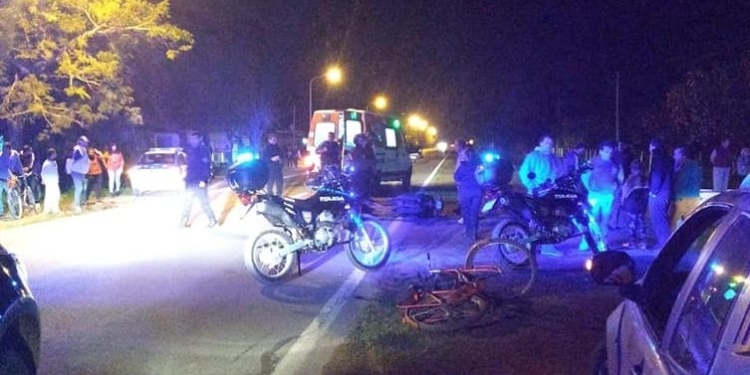 Un hombre sufrió una fractura producto de un choque sobre Ruta 11