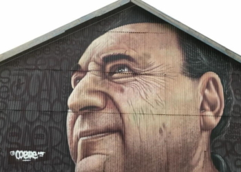 El rostro de Juan José Saer quedó plasmado para siempre en Serodino