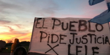 Díaz marchó hasta la Ruta 65 pidiendo justicia por Lele