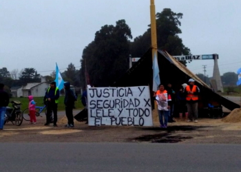 Justicia por Lele: Carpa y entrega de panfletos en Ruta 65