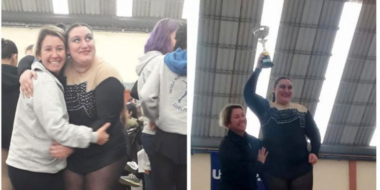 Brenda, la patinadora no vidente de Oliveros, sueña con competir en Brasil