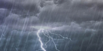 Emitieron un alerta por lluvias y tormentas para el sur de Santa Fe