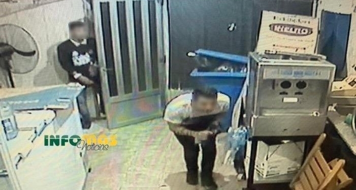 Joven de Oliveros robó en una heladería, quedó filmado y lo detuvieron