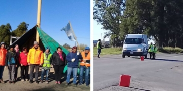 Justicia por Lele: los vecinos volvieron a instalar la carpa en Ruta 65