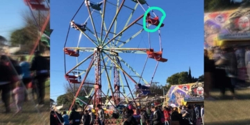 Milagro en la vuelta al mundo de Maciel: un niño cayó y otro quedó colgando