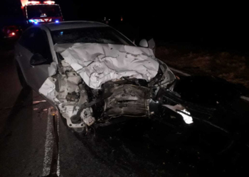 Múltiples heridos en un choque frontal entre Maciel y Oliveros