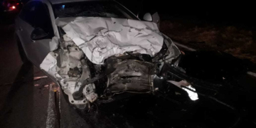 Múltiples heridos en un choque frontal entre Maciel y Oliveros