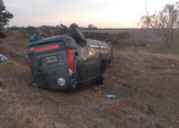 Un vecino de Oliveros volcó sobre Ruta 11