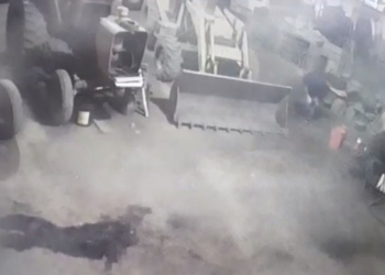 Infraganti: las cámaras detectaron a un ladrón en el galpón comunal de Gaboto