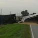 Un camión volcó en Ruta 91 y sustrajeron 4 mil kilos de soja que fueron recuperados
