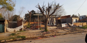 Disparos, daños e incendio intencional en un presunto bunker