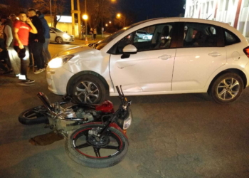 Un joven sufrió una fractura tras un choque en el centro de San Genaro