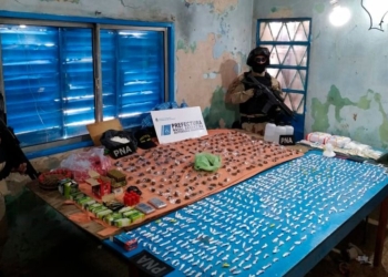 Prefectura desbarató una cocina de drogas en un campo de Serodino