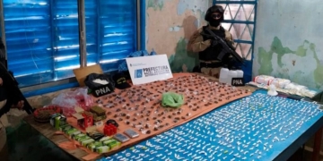 Prefectura desbarató una cocina de drogas en un campo de Serodino