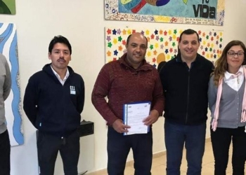 Andino firmó el convenio para realizar las licencias de conducir en Serodino