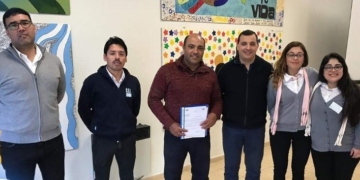 Andino firmó el convenio para realizar las licencias de conducir en Serodino