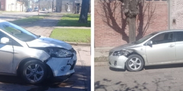 Autos chocadores: otro impacto en uno de los bulevares de Totoras