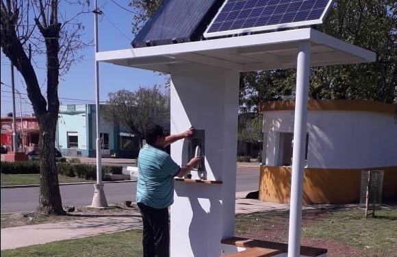 Los vecinos de Maciel ya cuentan con su primera estación solar