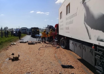 Confirmaron una víctima fatal tras el accidente entre camiones en Ruta 34