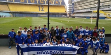 Las divisiones inferiores de fútbol de Sportivo visitaron la cancha de Boca y River
