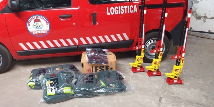 Los Bomberos Voluntarios de Barrancas sumaron nuevos equipamientos