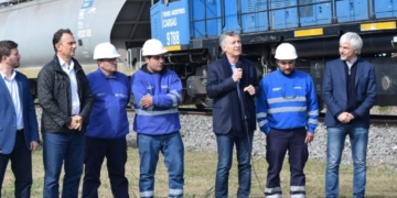 Macri en Oliveros: «Esta obra significa trabajo y seguridad»