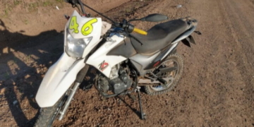 Díaz: reventaron una cubierta de la moto y terminaron heridos