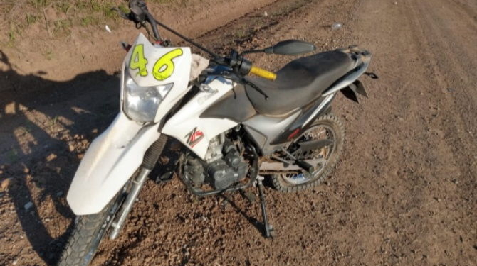 Díaz: reventaron una cubierta de la moto y terminaron heridos