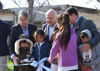 Serodino: inauguraron el nuevo acceso pavimentado por calle Corrientes
