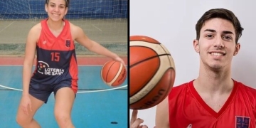 Agustina y Alejo lograron el segundo puesto en los argentinos de básquet