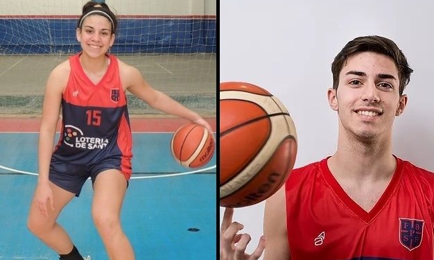 Agustina y Alejo lograron el segundo puesto en los argentinos de básquet