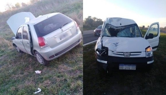 Una camioneta impactó a un caballo y se produjo un choque múltiple en autopista