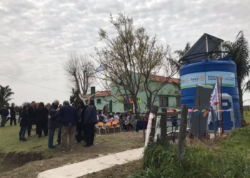 De la mano del Rotary Totoras, Larguía ya cuenta con agua potable