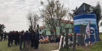 De la mano del Rotary Totoras, Larguía ya cuenta con agua potable